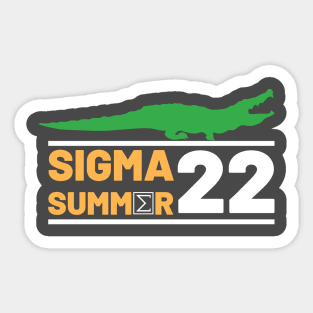 Sigma Summer 22 Sticker